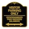 Signmission Bilingual Reserved Parking Visitor Parking Only Estacionamiento Para Visitantes, A-DES-BG-1818-24304 A-DES-BG-1818-24304 - alternate 1
